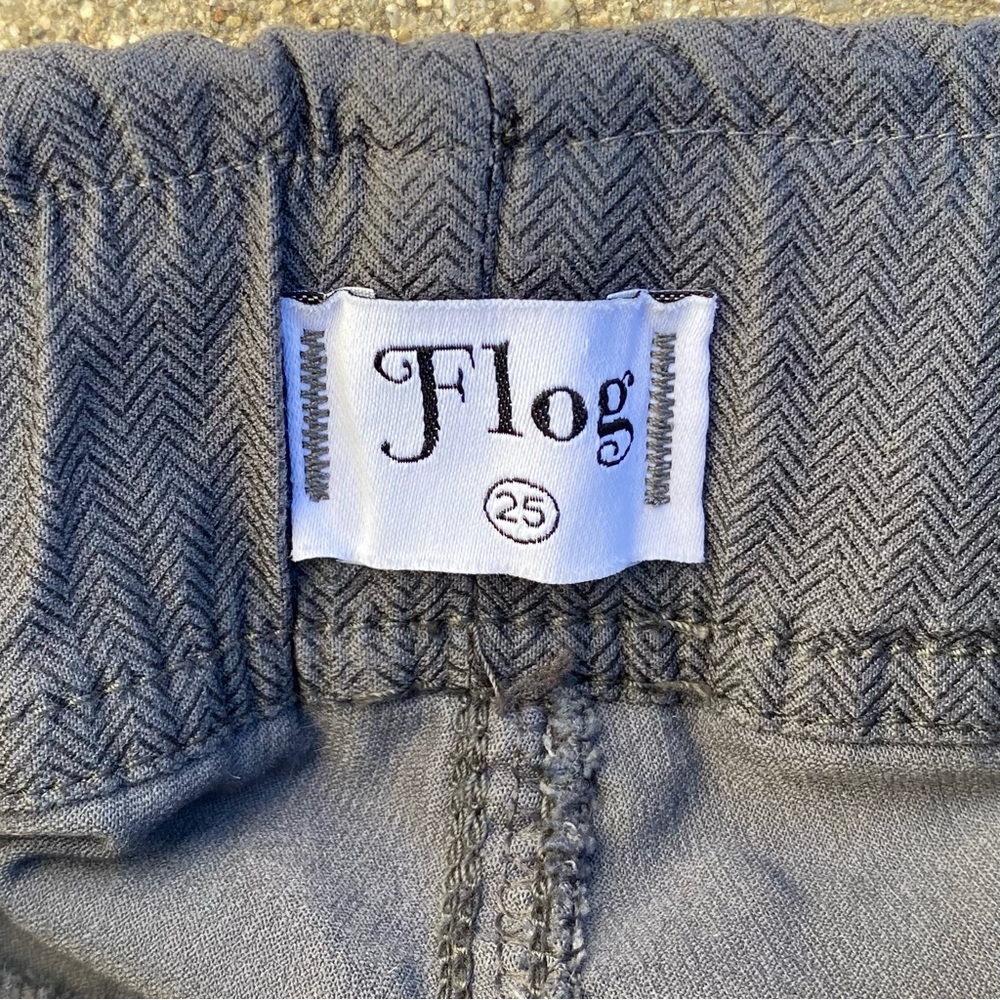 BEVY FLOG Gaya Cargo Blue/Gray Herringbone Womens Sz 25 Jogger Pants - Picture 7 of 12
